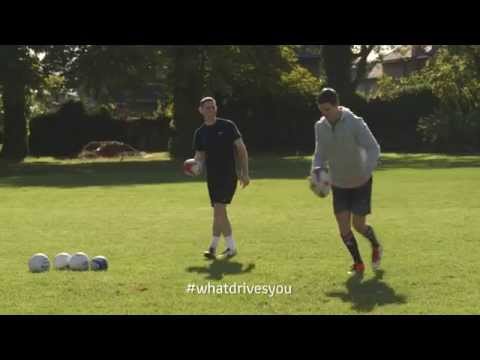 Stephen Cluxton & Johnny Sexton in the #WhatDrivesYou Crossbar Challenge