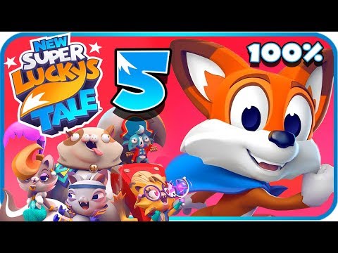 New Super Lucky's Tale Walkthrough Part 5 (Switch, PS4) 100% World 5: HauntingHam