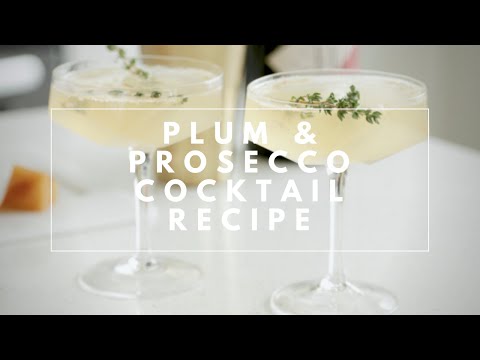 Plum & Prosecco Cocktail