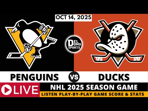 PITTSBURGH PENGUINS VS ANAHEIM DUCKS 🏒 NHL 2025-26 SEASON GAME - Oct 14, 2025
