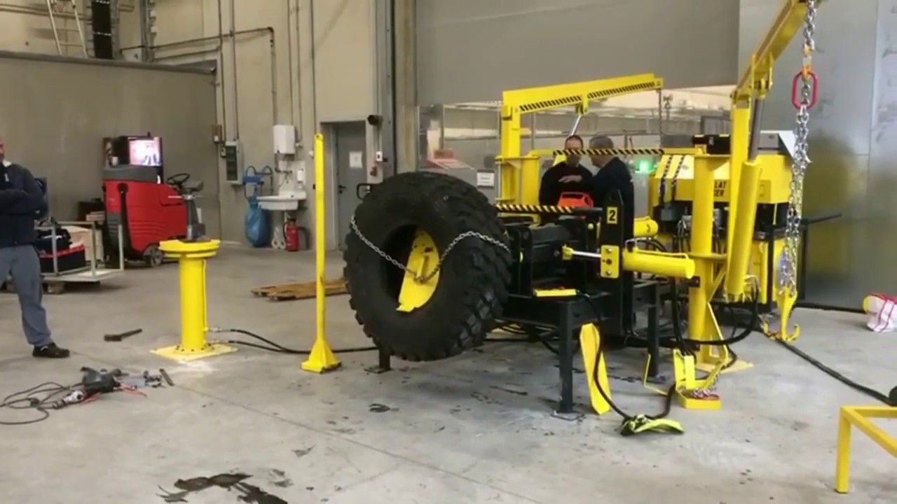 GMR-023 Run Flat wisselaar machine | Opleiding voor Michelin & Goodyear banden | Voor gepantserde voertuigen