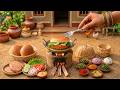 Unique Indian Chicken Burger Recipe Indian Village Cooking ASMR Yummy Cooking