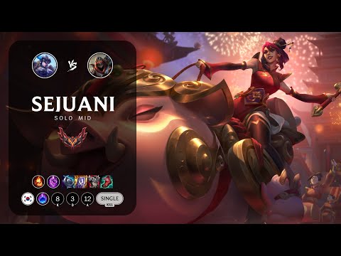 Sejuani Mid vs Zed - KR Grandmaster Patch 13.24