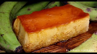 FLAN DE PLATANO VERDE