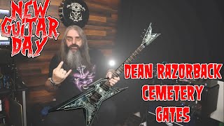 Video thumbnail for New Guitar Day Dean Razorback Cemetery Gates Edition by Lee Armitage - The Evil Wizard