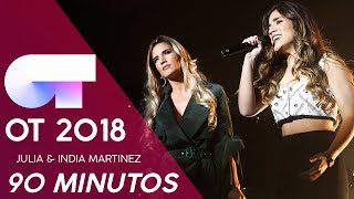&quot;90 MINUTOS&quot; - JULIA &amp; INDIA MARTINEZ | GALA NAVIDAD | OT 2018