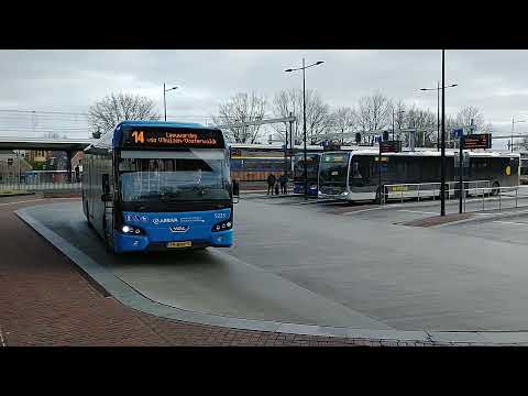 Arriva Bus 9235 als Lijn 14 naar Busstation Ljouwert