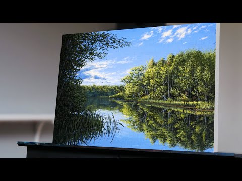  painting a realistic landscape by ryan