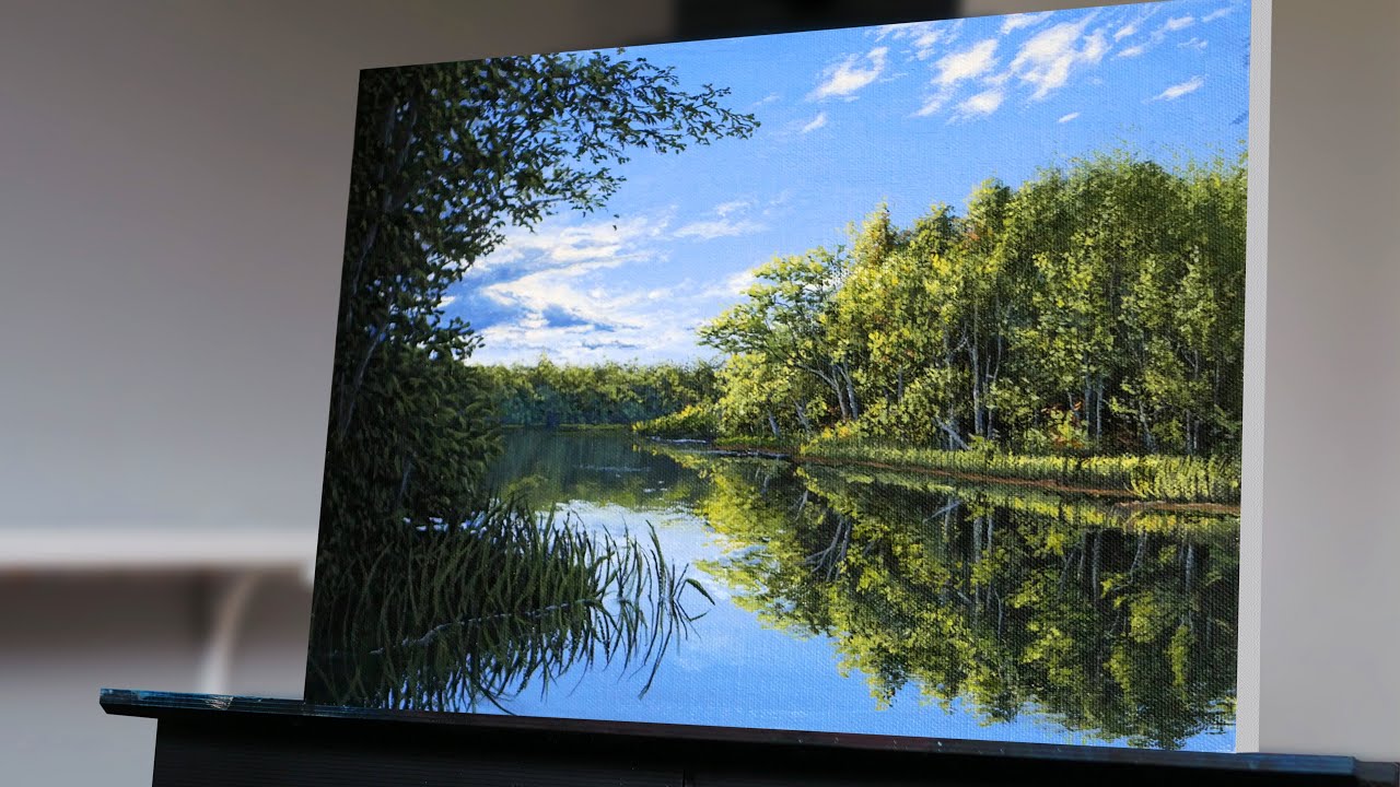 painting a realistic landscape by ryan
