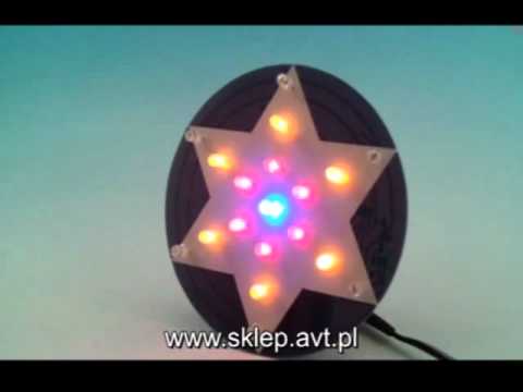 AVT2020 - MIGAJĄCA GWIAZDKA NA CHOINKĘ