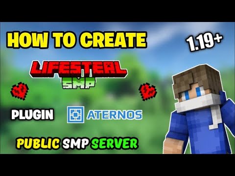 deepshubh73 - HOW TO MAKE LIFESTEAL SMP IN MINECRAFT | ATERNOS 1.19+ FOR FREE JAVA + PE