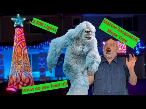 32 strand RGB Mega Tree Mattos Design Sasquatch, 3200 lights full build, cost and how to plan.