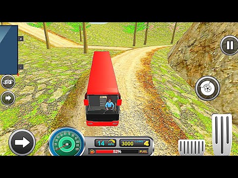 Real Uphill Offroad Bus Driving Game -#16 Bus Simulator Games - New games 2023 - Android Gameplay