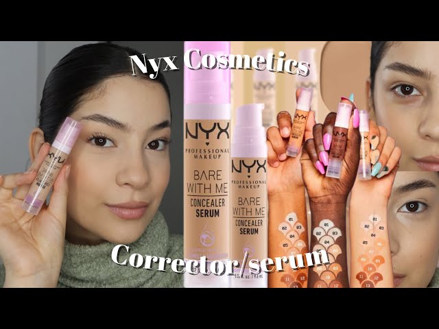 Vídeo relacionado con NYX Professional Makeup Bare With Me Serum Corrector, Natural, Cobertura Media, Vainilla, 9,6ml