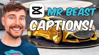 How To Add Captions Like Mr Beast in CapCut