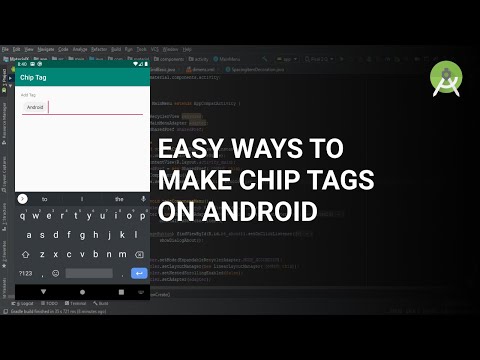 How to make a tag chip on Android