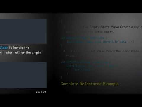 How to Create an Empty State View for a List in SwiftUI
