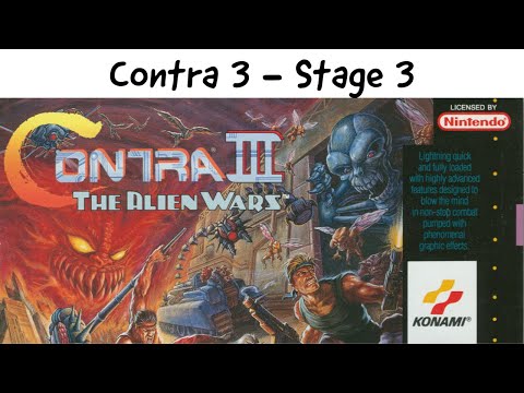 Contra 3 - Stage 3 (SNES Playthrough)
