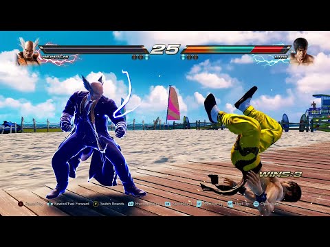 1% vs 95% Health in Offline Battel/Heihachi/Comeback/TEKKEK7