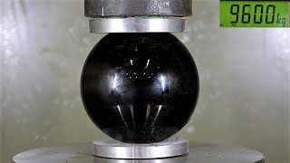 How Strong is a Giant Ball of Obsidian Hydraulic Press Test!