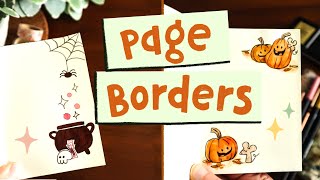 Let's Draw Halloween Page Borders In Our Journals 🎃