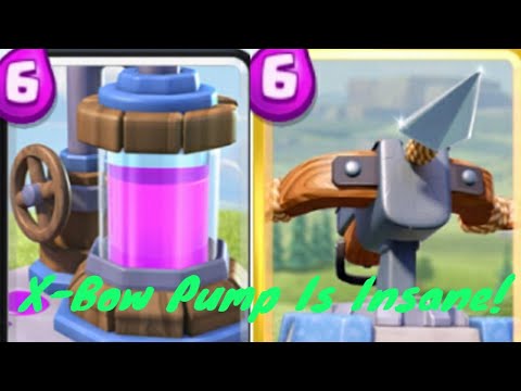 X-Bow Pump Deck Trophy Push (6000+) - Clash Royale