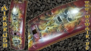 Airbrush by Wow No.481  "Fender Skullz No 2" HD