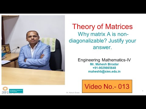 # 13 Is the matrix A diagonalizable? | Eigenvectors of repeated Eigenvalues| AM is not equal to GM