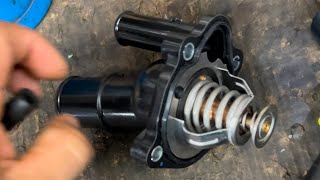 Replacing thermostat on 2012 rang rover evoque p0128-00 #jaguar #landrover #evoque
