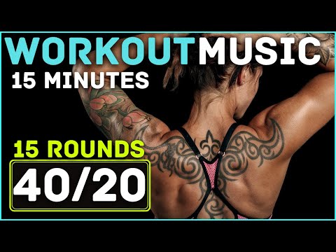 HIIT Workout Timer With Music // 40/20 HIIT Timer // 15 Minutes Tabata