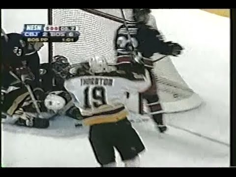 P.J. Stock scores his 2nd goal for the Boston Bruins 2003