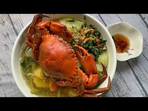 CUA BIỂN NẤU CANH CHUA THƠM | Bếp của Gió
