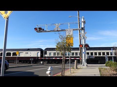 NVRR 57 Napa Legacy Wine Train North - 3rd Street railroad crossing Napa, Ca