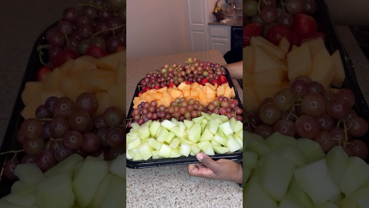 How To Make A Fruit Tray #fruitcutting #fruits #shortsfeed #trays #shorts #fruittray