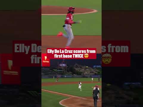 This isn't a replay 😮 Elly De La Cruz scored from first TWICE!