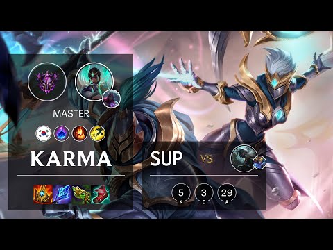 Karma Support vs Senna - KR Master Patch 11.14
