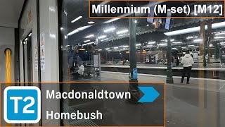 Sydney Trains Millennium (M-set) [M12]: Macdonaldtown → Homebush