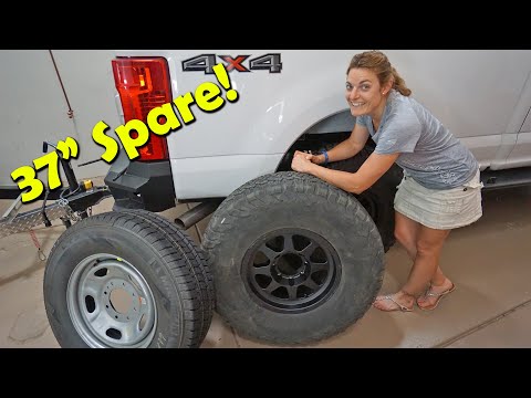 Will a full size 37” Spare Tire Fit?  2017-2020+ Ford F250 Trucks! - Super Duty Build | Part 6