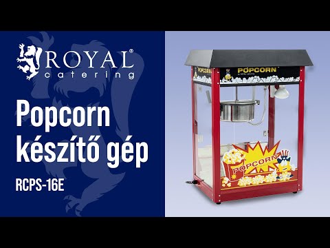Videó - Popcorn készítő gép - fekete tető