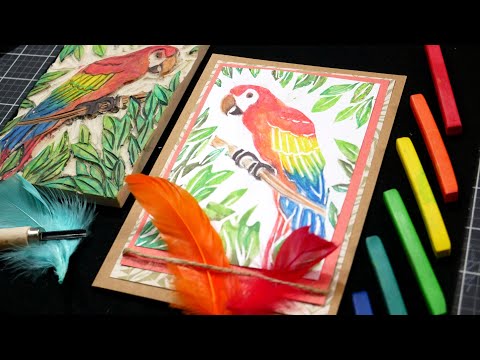 Let's Carve a Stamp! Easy Beginner Multi-Color Block Printing with Derwent Inktense Blocks!