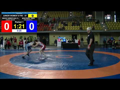 CNAJ18 WW 57kg 009 Hannah TAYLOR v  Erin RAINVILLE