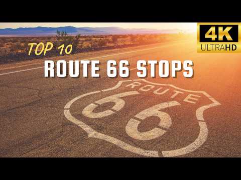 10 BEST Stops On Route 66 | US Road Trip for Big TVs [4K]