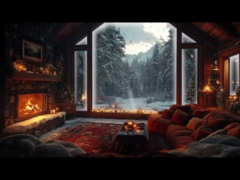 Cabaña en Invierno: Sonidos de Nieve y Fuego para Un Sueño Reparador