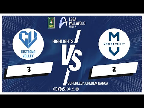 Cisterna Volley vs. Valsa Group Modena - Superlega Credem Banca VBTV Match Highlights
