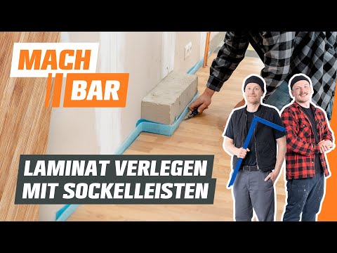 Laying laminate and installing skirting boards | OBI