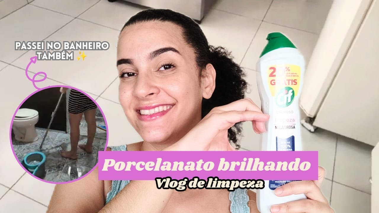 🏠 Como limpar porcelanato com CIF / como limpar o porcelanato branco