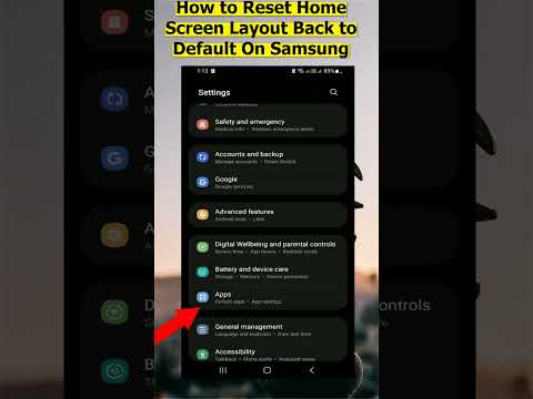 How to Reset Home Screen Layout Back to Default On Samsung