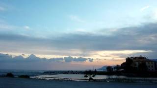 uno struggente  tramonto alla foce del roya ventimille sur le roya lillo di franco