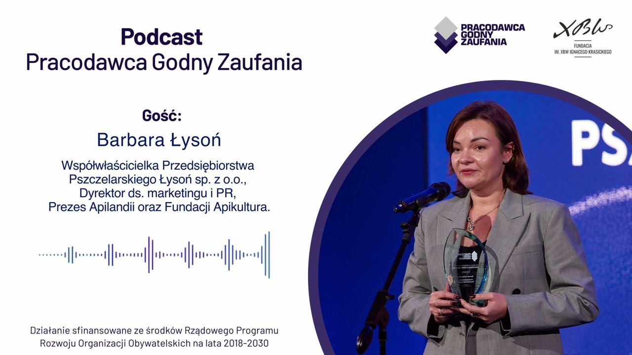 Barbara Łysoń: Kupujmy miód u polskich pszczelarzy