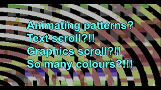 C64 Demos peek - Swirling patterns and text